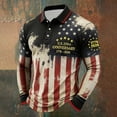 thumbnail image 2 of MuXiKeJi Clothes 250Th Anniversary USA Shirt Long Sleeve American Flag Print Freedom Patriotic Shirts America 250 Merchandise, 2 of 3
