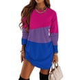 thumbnail image 3 of Bisexual Pride Flag Long Sleeved Dress women dresses clothing women summer, 3 of 5