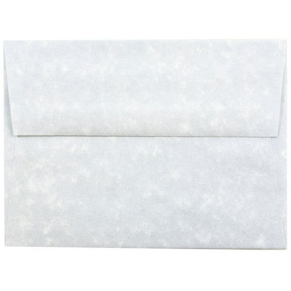 JAM Paper A6 Envelopes, 4 3/4 x 6 1/2, Blue Parchment, 50/Pack