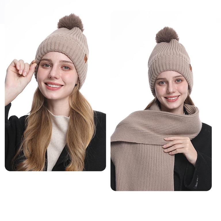 Anhility Long Scarf Gloves and Hat Set for Women and Men  display picture 1