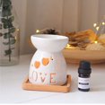 thumbnail image 3 of Essential Oil Burner, Oil Diffuser Lamp, Ceramic Diffuser Candle Holder for Home Decoration, Meditation, Gift Idea, 3 of 5
