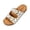 White, variant on Womens Orthotic Sandals 2026, Round Toe Polka Dot Mesh Mules, Double Buckle Adjustable Flat Slides, Summer Casual Platform Sandals White