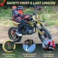 thumbnail image 6 of FRP OGM40 Kids Dirt Bike, 40CC 4-Stroke Dirt Bike for Kids, Gas Powered Off-Road Mini Bike with Front & Rear Disc Brake, Up to 20 Mph, Weight Support Up to 132 LBSï¼Yellowï¼, 6 of 8