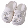 thumbnail image 6 of MDUKONU Toddler Boys Girls Garden Clogs Cartoon Slides Shoes On Slipper Water Sandals For Little Kids White, 6 of 6