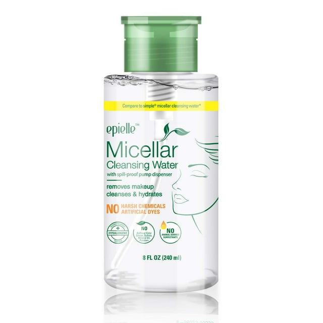 Agua limpiadora micelar Epielle, desmaquillante, 240 ml