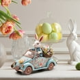 thumbnail image 5 of Aodebiao Bunny Acrylic Decor Set - 3D Hollow-Out Table Centerpiece with Base - Spring Holiday Home & Office Decoration - Hand-Painted Desktop Ornament, 5 of 5