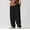 Black, variant on Amzcrzy Mens Pants Sweatpants for Men Men's Solid Color Elastic Lace Up Corduroy Outdoor Fitness Pants Long Pants Pants for Men Mens Casual Pants