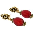 thumbnail image 2 of GlassOfVenice Murano Glass Antico Tesoro Olives Earrings - Red, 2 of 4