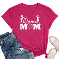 thumbnail image 2 of Womens T Shirts Letter Print Short Sleeve Round Neck Summer Outfits Trendy Casual Tops, 2 of 3