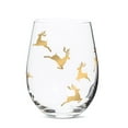 thumbnail image 1 of Set of 1 Reindeer Stemless Wine Glass, 1 of 1