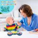 thumbnail image 3 of Blue-Baby Suction Plate Baby Silicone Tableware Baby Cutlery Learning Suction Bowl for Baby Kids Baby Plate Non-Slip Suction Plate Baby Bebe BPA Free, 3 of 5