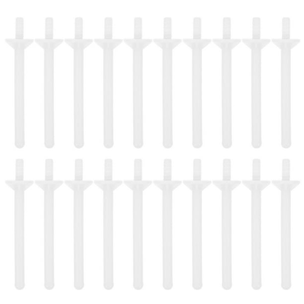 EeaseMX 110 aplicadores de cera para vello nasal, varillas desechables para depilar (blancas)
