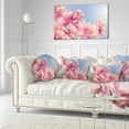thumbnail image 3 of Designart Magnolia Flowers on Sky Background - Floral Throw Pillow - 12x20, 3 of 5