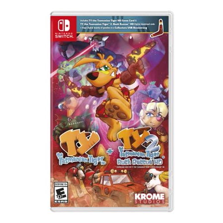 Ty The Tasmanian Tiger HD + Ty The Tasmanian Tiger 2: Bush Rescue HD Bundle - Nintendo Switch