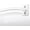 White, variant on OLV 1" Diameter Adjustable Wrap Around Curtain Rods 48-84" Heavy Duty,Black