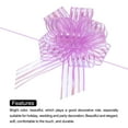 thumbnail image 4 of 20pcs 8 Inch Large Organza Pull Bow Metallic Chiffon Gift Wrapping Bows Ribbon, Blue/Pink/Purple/Green, 4 of 6