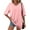 Pink, variant on Fancyglim Womens Plus Size Oversized Shirts Long Sleeve V Neck Blouse Casual Loose Tunic Tops Pullover Khaki 4XL