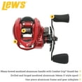 thumbnail image 4 of Lew's HyperSpeed Series Casting Reel, 9.5:1 Gear Ratio, Left-Hand Retrieve, Red, 4 of 7