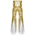 thumbnail image 4 of Haitryli Men's Sparkly Sequins Flared Night Club Disco Pants for Rave Outfits Gold M, 4 of 5
