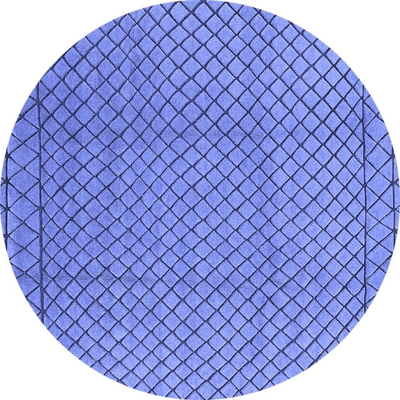 Ahgly Company Indoor Round Oriental Blue Industrial Area Rugs, 3' Round