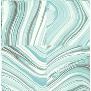 Kenneth James Agate Aqua Stone Wallpaper