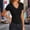 *Black, variant on ClodeEU Women's Lace Trim V Neck Slim Fit Short Sleeve Tee, Solid Color Base Laye T Shirts Purple,Womens Plus L