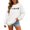 White, variant on Womens Crew Neck Sweatshirts Vintage Halloween Element Icon Graphic Fall Casual Loose Pullover Tops Beige L