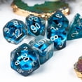 thumbnail image 2 of Cusdie 7-Die Resin DND Dice, Polyhedral Dice Set Filled with Eyeball for Role Playing Game Dungeons and Dragons D&D Dice Pathfinder, 2 of 5