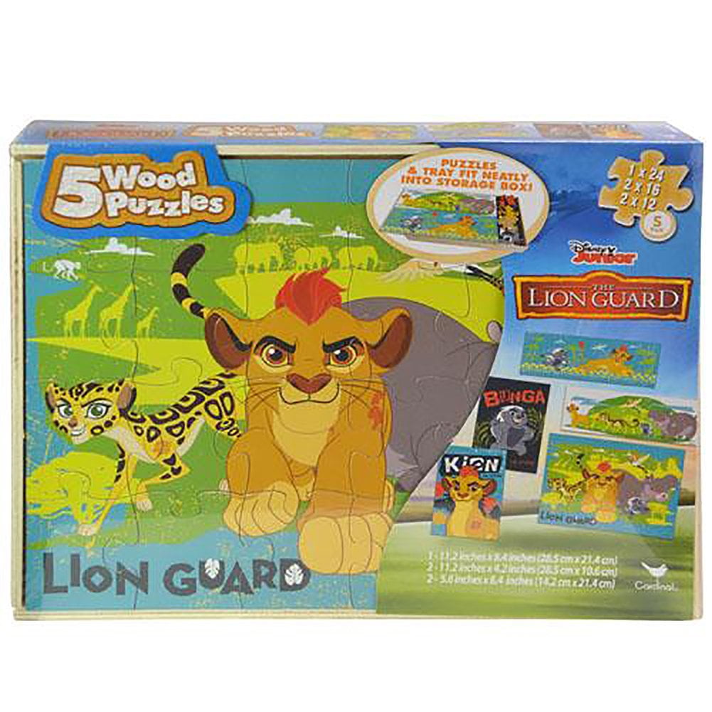 Girls/Boys Great Gift Personalised The Lion Guard Kids A5 Jigsaw Puzzle 
