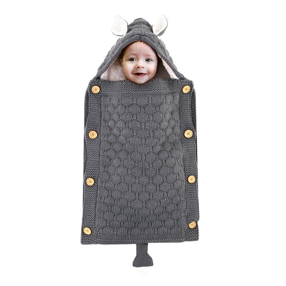 Saco De Dormir De Punto Para Bebé, Manta Envolvente Para Bebé, Manta Para Cochecito, Saco Para Siesta, Mantas De Recepción Yuarrent BA001164-03