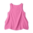 thumbnail image 4 of Flowy Tank Tops for Women Loose Cotton Linen Sleeveless Crew Neck Tops Dressy Causal Bussniess Beach Tunics with Pockets, 4 of 7