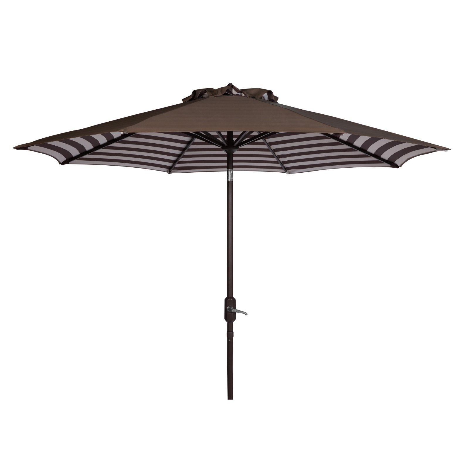 Safavieh Athens Inside Out Striped 9' Crank Outdoor Umbrella, Multiple Colors by Safavieh