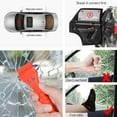 thumbnail image 4 of 1/2PCS Safety Hammer Camping Driving Car Seat Belt Cutter 2-in-1 Emergency Break Window Glass Punch Survival Life Rescue Tools, 4 of 8
