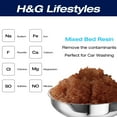 thumbnail image 4 of H&G lifestyles Mixed Bed Resin DI Resin Filter Cartridge Refill for Spotless Water Car Washing Water System Spotfree Rinse Deionized Water Replacement for Water Deionizer, 4 of 8