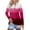 Hot Pink1, variant on Jalioing Long Sleeve Shirts for Women Dressy Fashion Collared Button Tops Fall Casual Gradient Golf Shirts