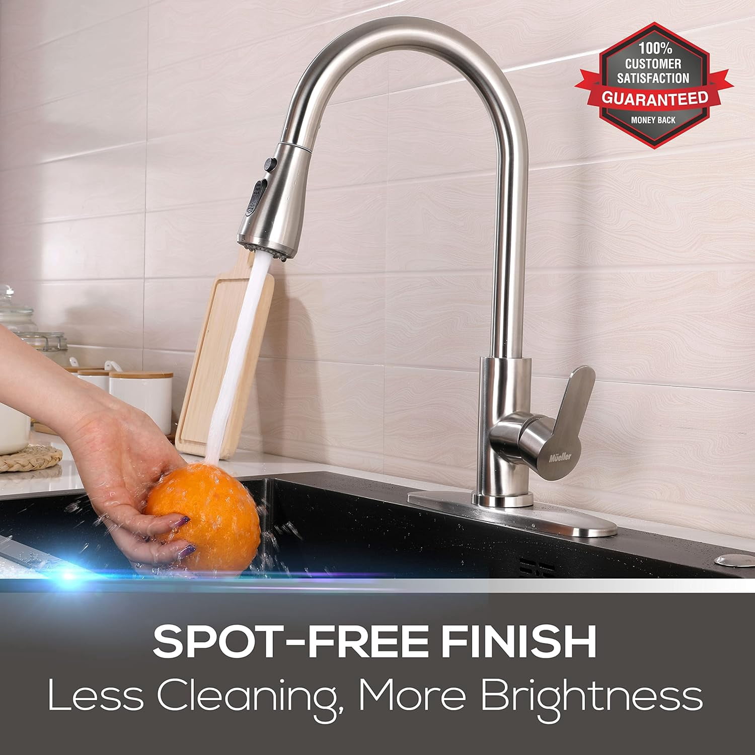 Mueller Pull-Down Single Handle Kitchen Faucet  Standard