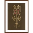thumbnail image 2 of Art.com Arts and Crafts Geometric Floral Motif Art Print, Brown Frame Wall Art, 21" x 29", 2 of 5