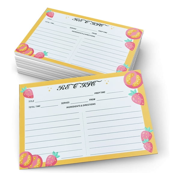 60pcs RECIPE Recipe Card Food Material Composition Record Card Multi Print Selection-style:style3;