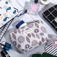 thumbnail image 3 of 8 Bolsas de Cosm&eacute;ticos de Lona Bolsa de Maquillaje Estampada Monedero Multifunci&oacute;n Organizador de Viaje con Cremallera Neceser para Vacaciones de Oto&ntilde;o Regalo de Cumpl, 3 of 7