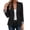 Black, variant on Womens Blazer Lapel Long Sleeve Button Fitted Blazer Dressy Office Work Business Casual Suit Jacket with Pockets