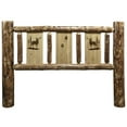 thumbnail image 4 of Glacier Country Collection King Headboard w/ Laser Engraved Elk Design, 4 of 5