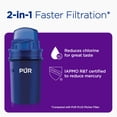 thumbnail image 3 of PUR 10-Cup Water Pitcher Filtration System, 10.2" W x 10.6" H x 6.8" L, Indigo, PPT001N, 3 of 10
