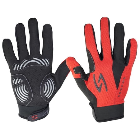 Serfas Men s ZLM Zen Full Finger Cycling Gloves - Red / Small price history on PriceWatchPro