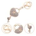 thumbnail image 2 of Shisuyan Heart Key Ring Pendant Zinc Alloy 1Pcs Key Holding for Gift Receivers Festive Look, 2 of 9