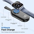 thumbnail image 4 of Sherry Apple Watch Wireless Magnetic Portable Charger, Black, 4 of 9