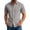 Silver, variant on Kezqiaxn Oversized Shirt Men Summer Short Sleeve Business Work Button Up Shirt with Pockrt Fashion Clothing 2026