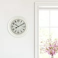 thumbnail image 2 of Mainstays Indoor 15.5" Round Antique White French Country Analog Traditional Wall Clock with Arabic Numbers, 2 of 5