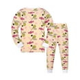 thumbnail image 2 of WIBACKER 2 Piece Pajamas Set Cotton Toddler Girls Snug Fit Pjs Kids Long Sleeve Top & Pants Nightwear Sets, Candy, 10-11 Years, 2 of 10