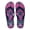 Navy Grey & Pink, variant on Beaute Fashion Trendy Ugly Christmas Sweater Adult Women Flip Flops Tribal Thong Sandal Slipper (Size Large, Purple White & Pink)