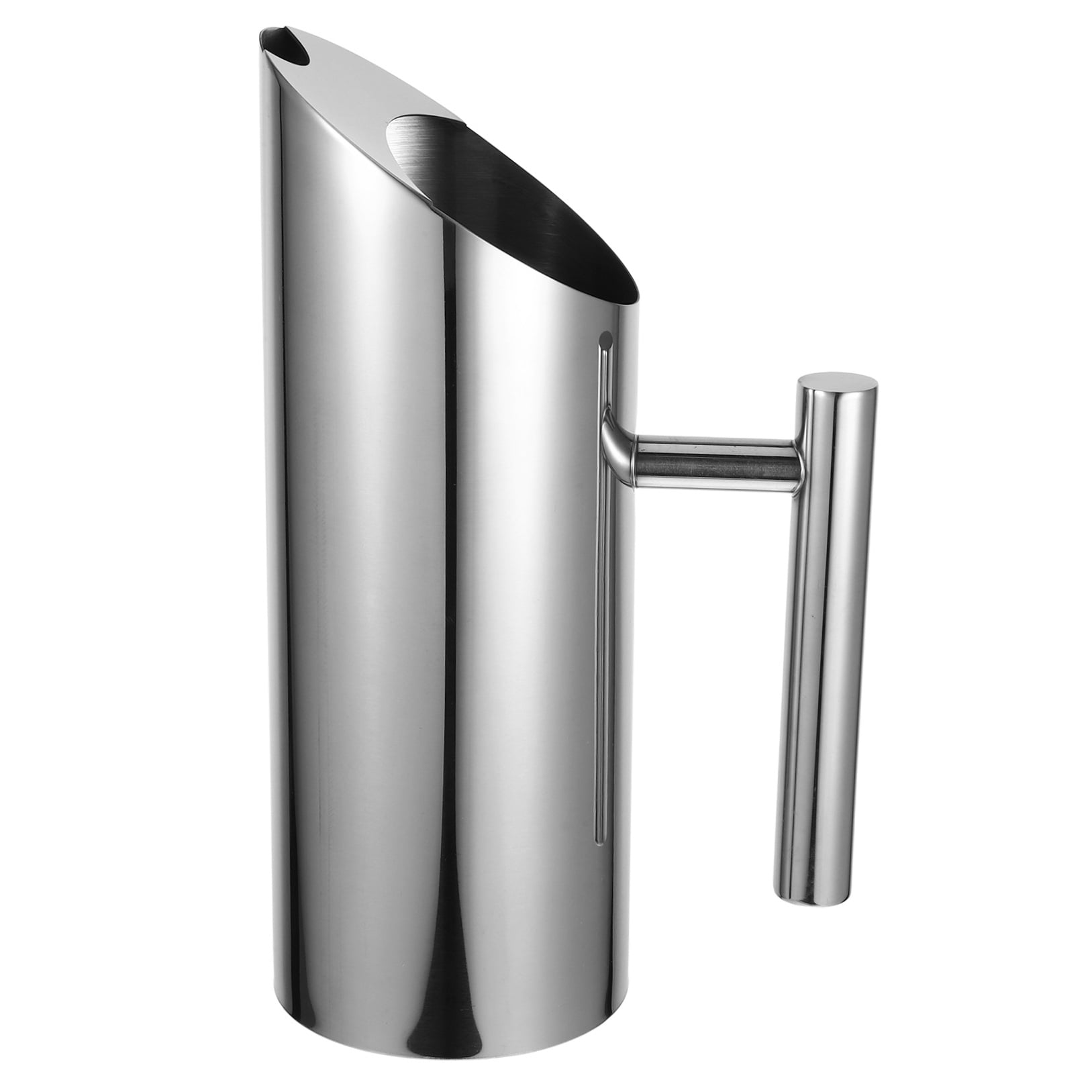 Hemoton Stainless Steel Beverage Pitcher with Handle for Home Use Silver Color 3.5L Capacity